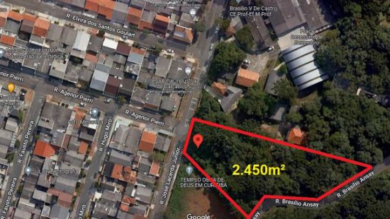 TERRENO COM DUAS FRENTES NO CIC