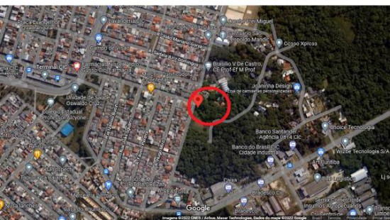 TERRENO COM DUAS FRENTES NO CIC